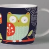 Repeat Repeat Folkland Barn Owl Mug - Black- Animals|Animals