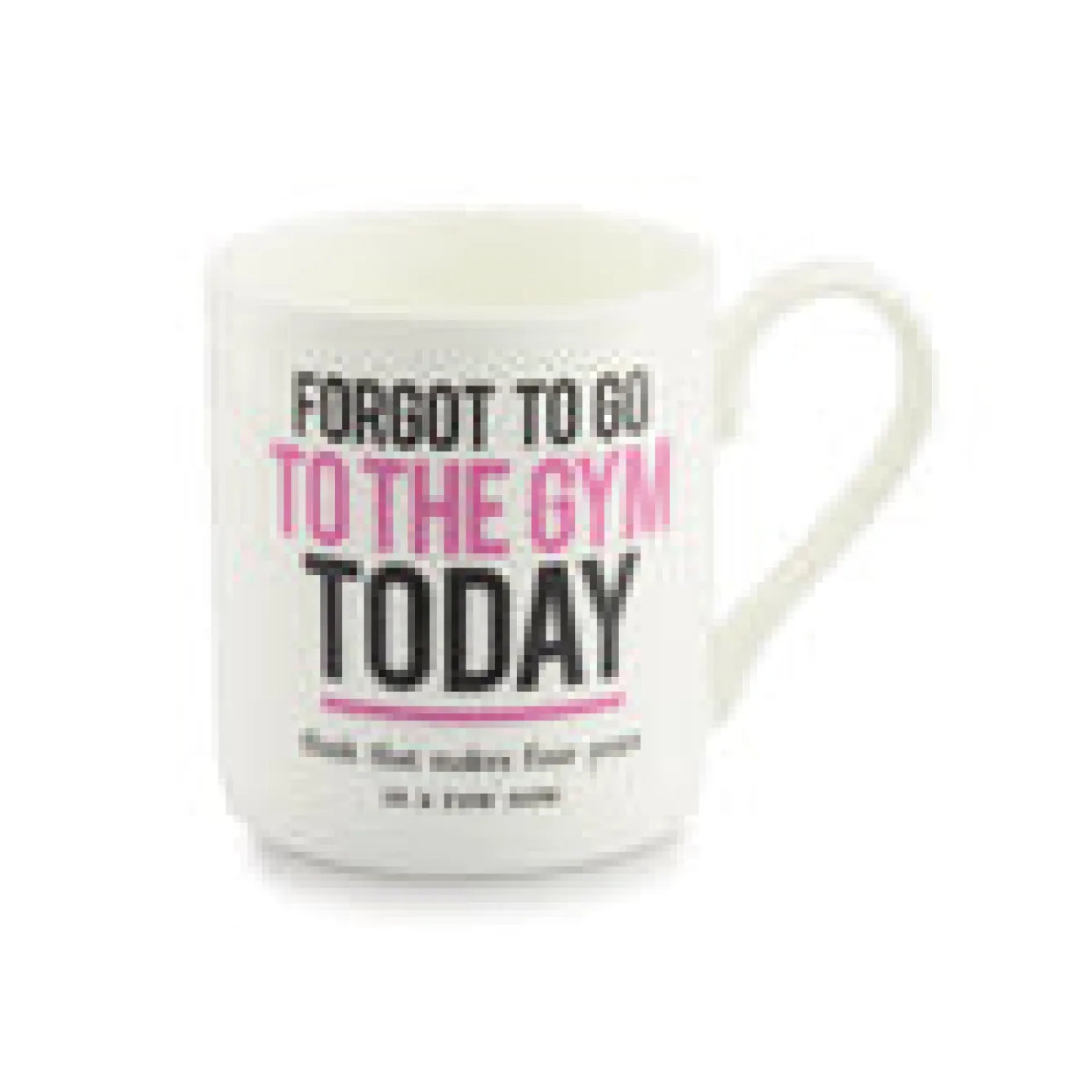 Mclaggan Smith Forgot to go the the Gym Bone China Mug- Whimsical|Sports
