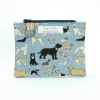 Poppy Treffry Four Legged Friends Flat Zip Purse with Keyring- Storage|Key Chains