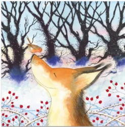 Emma Ball Fox and Robin Pack of 6 Christmas Cards- Christmas Cards|Christmas