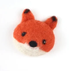 Hawthorn Handmade Fox Brooch Felting Kit- Crafts|Children