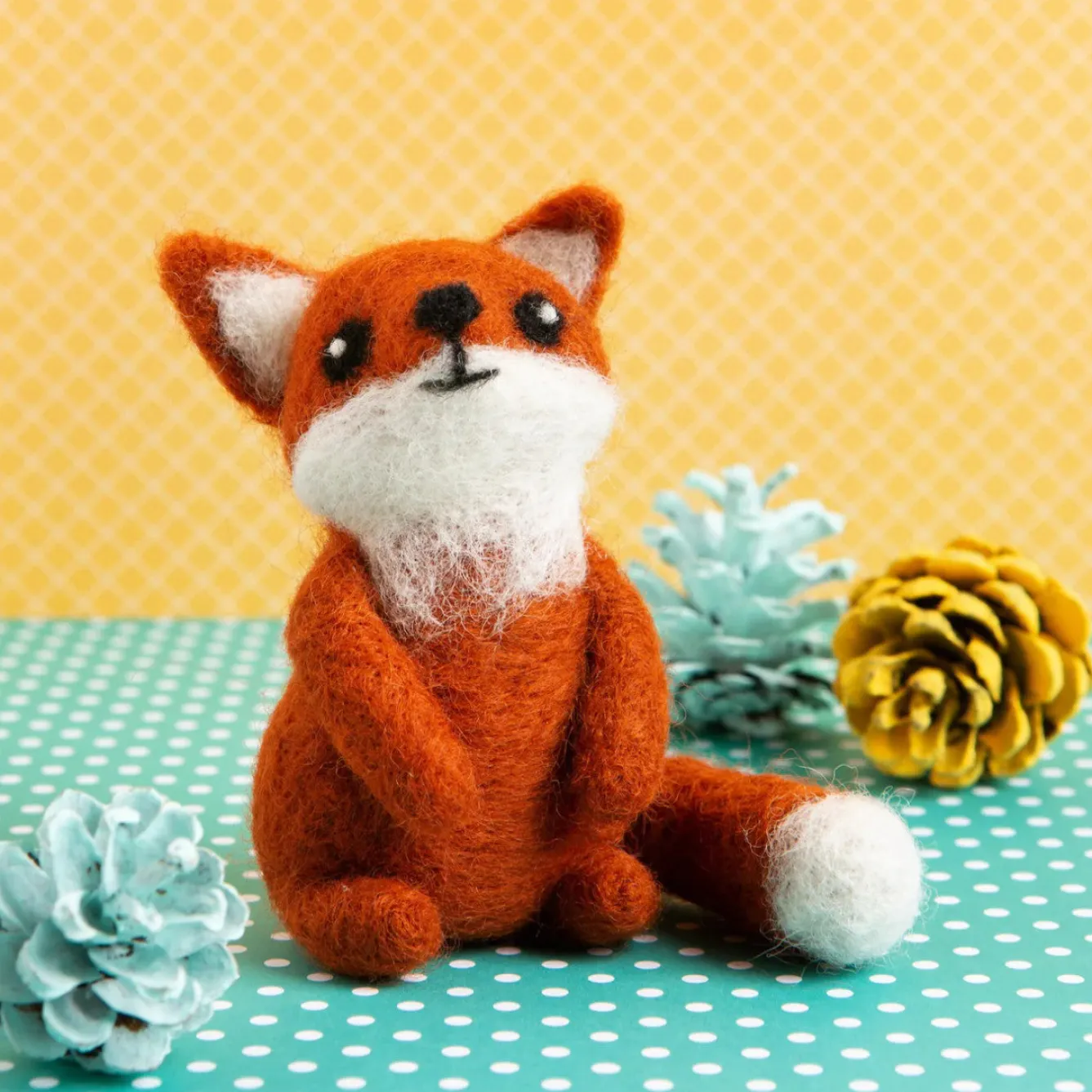 Hawthorn Handmade Fox Cub Mini Needle Felting Kit- Crafts|Children
