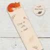 Ginger Betty Foxes Cosy Up Wooden Book Mark- Books