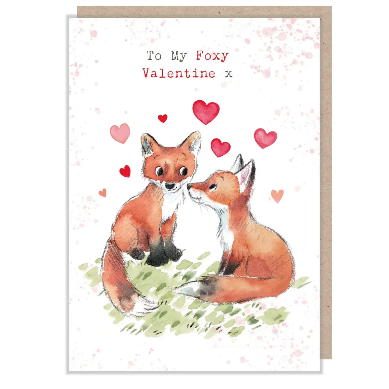 Paper Shed Design Foxes "To My Foxy Valentine" Greetings Card- Valentine's Day|Greeting Cards