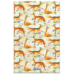 Emma Ball Foxes Tea Towel- Tea|Tea Towels