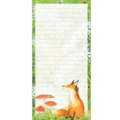 Emma Ball Fox Lined Magnetic Pad- Stationery