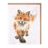 Wrendale Designs 'Foxtrot' Blank Greetings Card- Greeting Cards