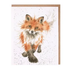 Wrendale Designs 'Foxtrot' Blank Greetings Card- Greeting Cards
