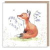 Paper Shed Design Fox with Bluebells and Bees Greetings Card- Greeting Cards