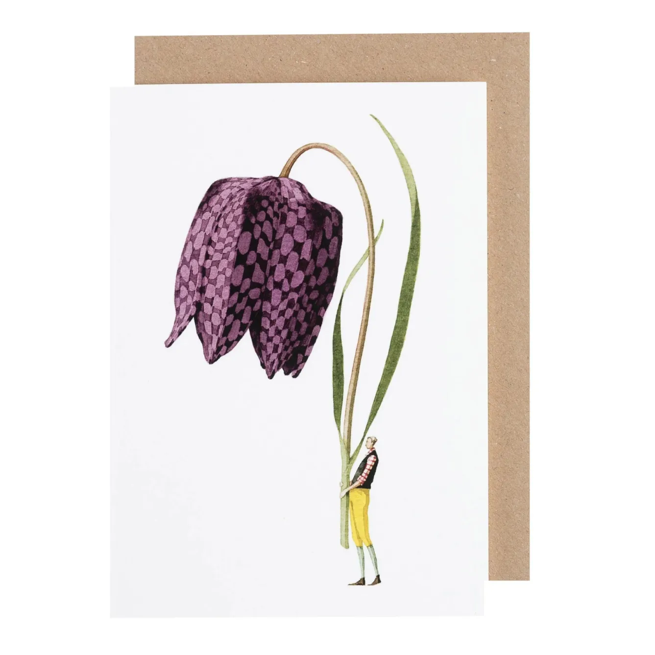 Laura Stoddart Fritillary Blank Greetings Card- Greeting Cards