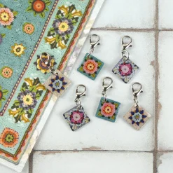 Emma Ball Fruit Gardens Set of 6 Crochet Markers in a Pocket Tin- Crafts