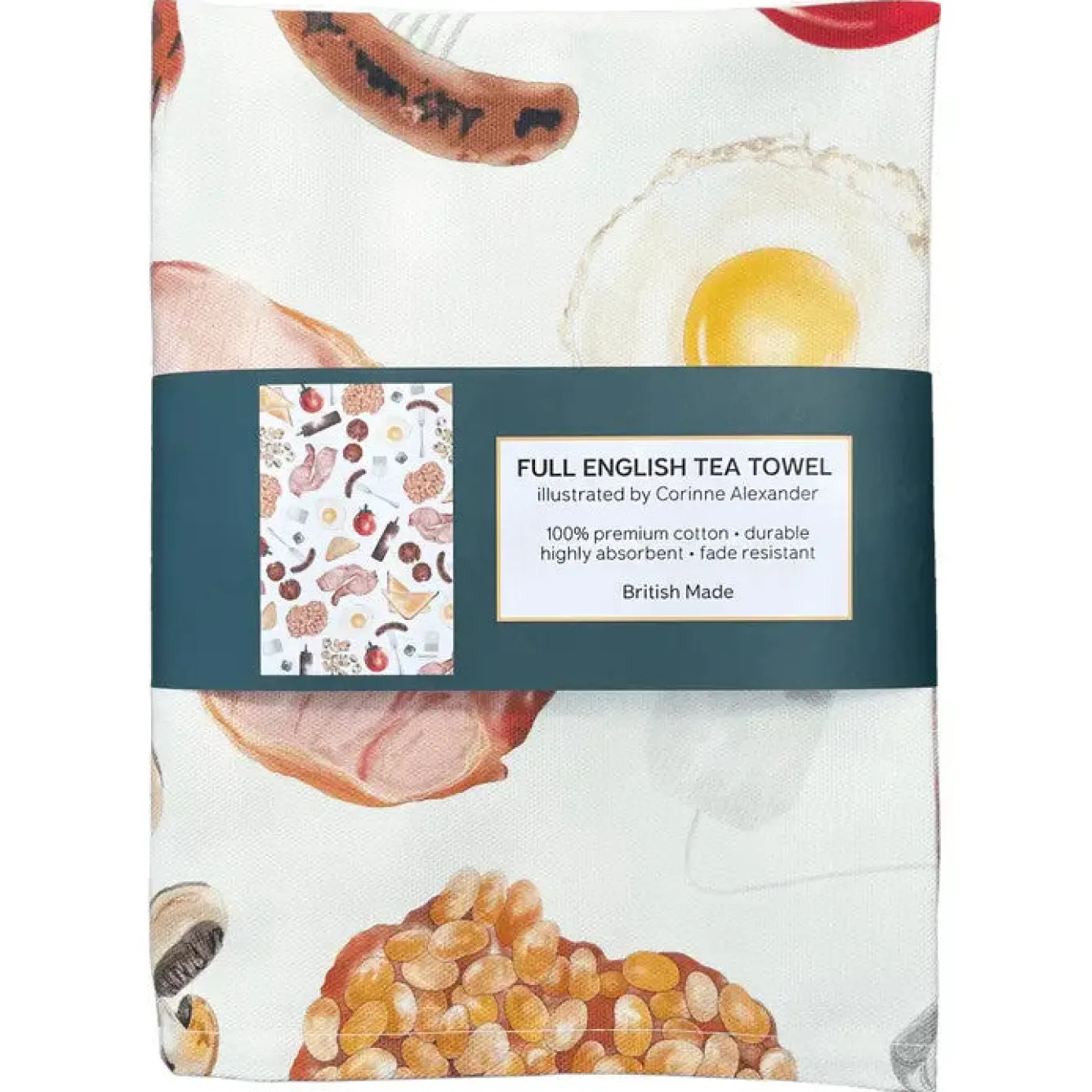 Corinne Alexander Full English Tea Towel by- Father's Day|Tea