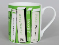 Repeat Repeat Gallery Art Book Mug - Green- Whimsical