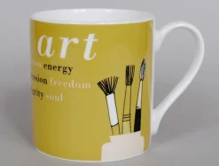 Repeat Repeat Gallery Art Mug - Olive- Art|Whimsical