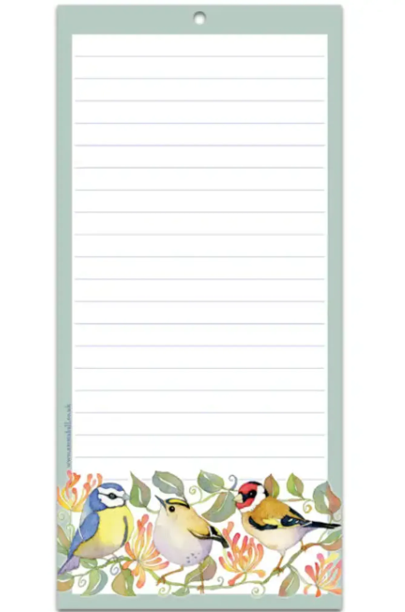 Emma Ball Garden Birds Lined Magnetic Pad- Stationery