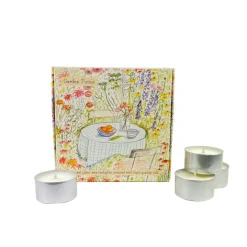 Heaven Scent Garden Picnic- Lime, Basil & Mandarin Box of 9 Tealights- Home Fragrance