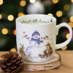 Wrendale Designs 'Gathered All Around' Small Bone China Mug (11oz)- Animals|Animals