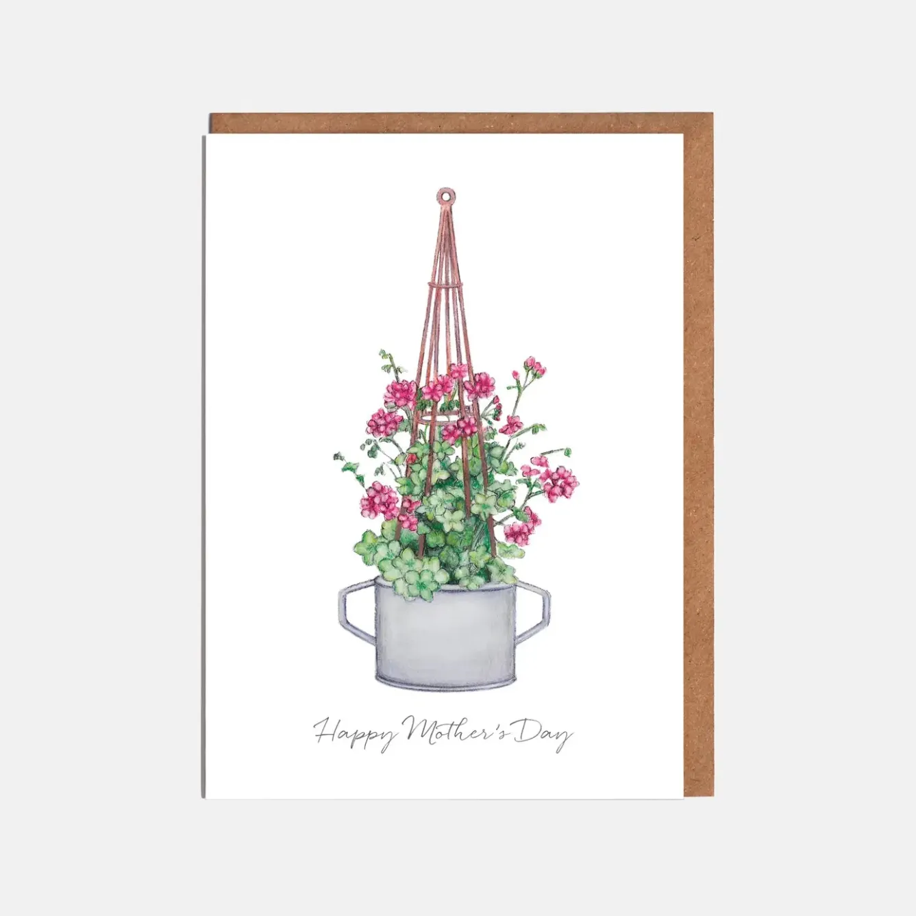 Lottie Murphy 'Geranium' Happy Mother's Day Card- Mother's Day|Mother's Day