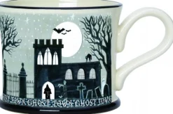 Moorland Pottery Ghost Town Mug by- Halloween