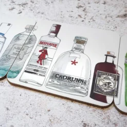 Corinne Alexander Gin Coaster Set by- Father's Day|Coasters
