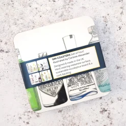 Corinne Alexander Gin Coaster Set by- Father's Day|Coasters