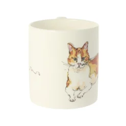 Mclaggan Smith Ginger and White Cat Bone China Mug- Whimsical