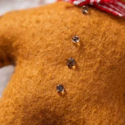 Corinne Lapierre Gingerbread Man Wool Mix Felt Craft Mini Kit- Seasonal Decor|Crafts