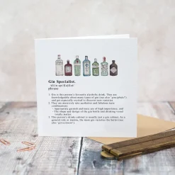 Toasted Crumpet Gin Specialist Greetings Card- Father's Day|Greeting Cards