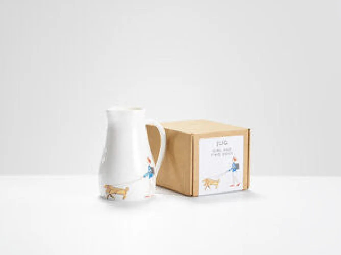 Helen Beard Girl and Two Dogs Jug- Jugs