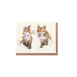 Wrendale Designs 'Glad Tidings We Bring' Fox Gift Enclosure Card- Christmas Cards|Christmas