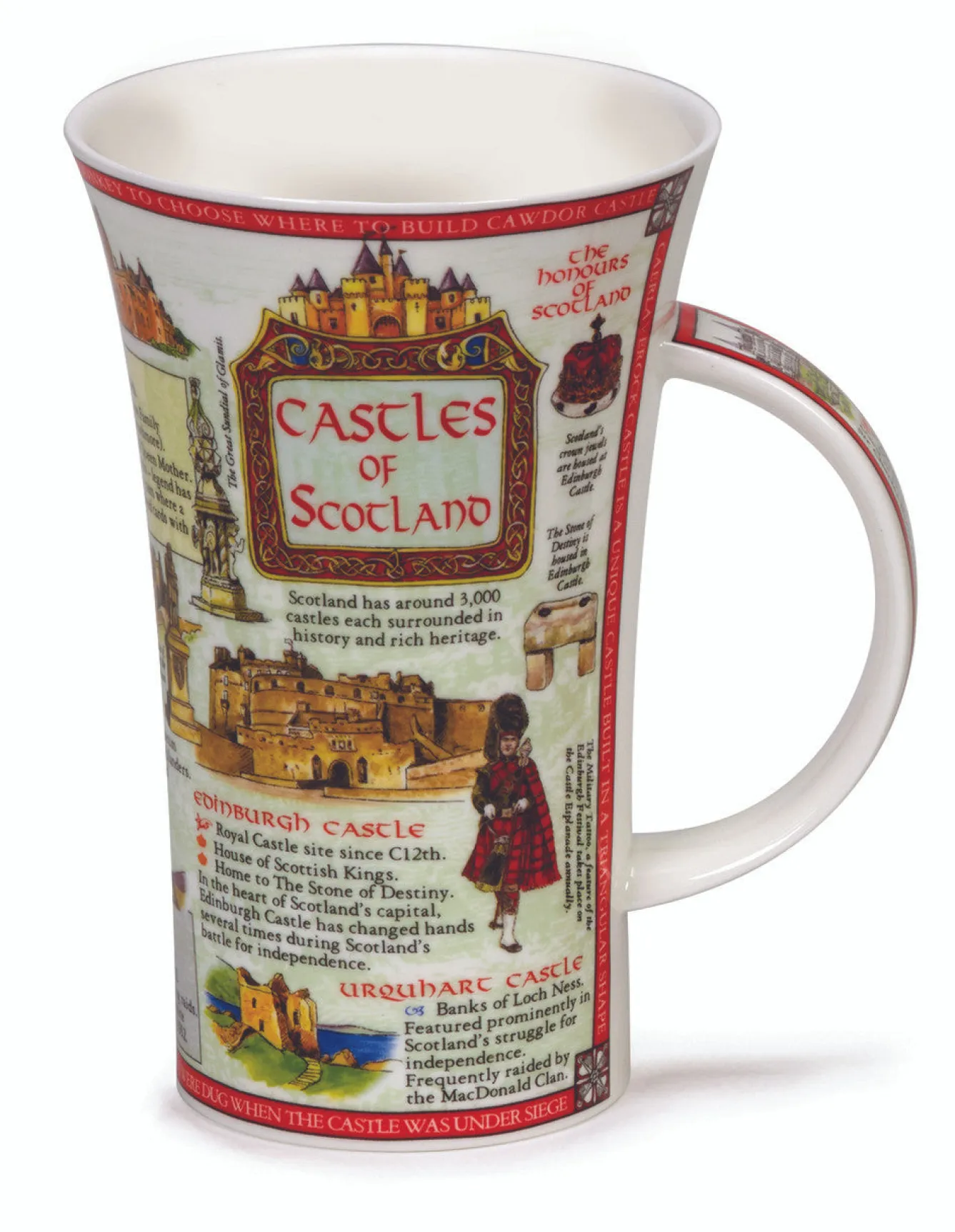 Dunoon Glencoe Castles of Scotland Mug- Father's Day|Informative