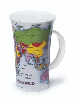 Dunoon Glencoe Map of the World Mug- Tea|Informative