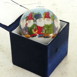 Emma Ball Gnomes Hand-painted Glass Bauble- Christmas Decorations|Christmas