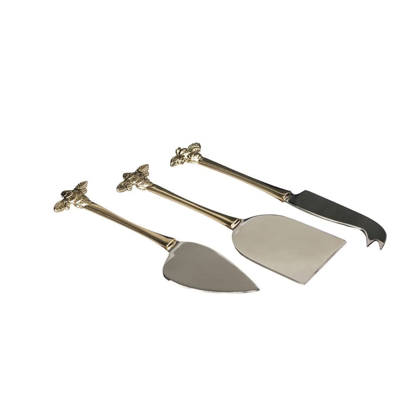 Selbrae Gold Bee Cheese Knives Set of 3- Tea