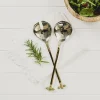 Selbrae Gold Bee Salad Server Set- Tea