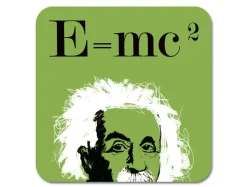 Repeat Repeat Graphic Einstein Coaster- Coasters