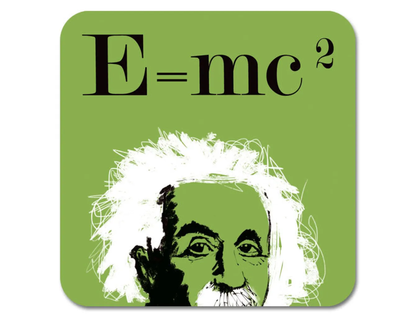 Repeat Repeat Graphic Einstein Coaster- Coasters