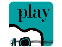 Repeat Repeat Graphic Guitar Coaster- Melamine|Coasters