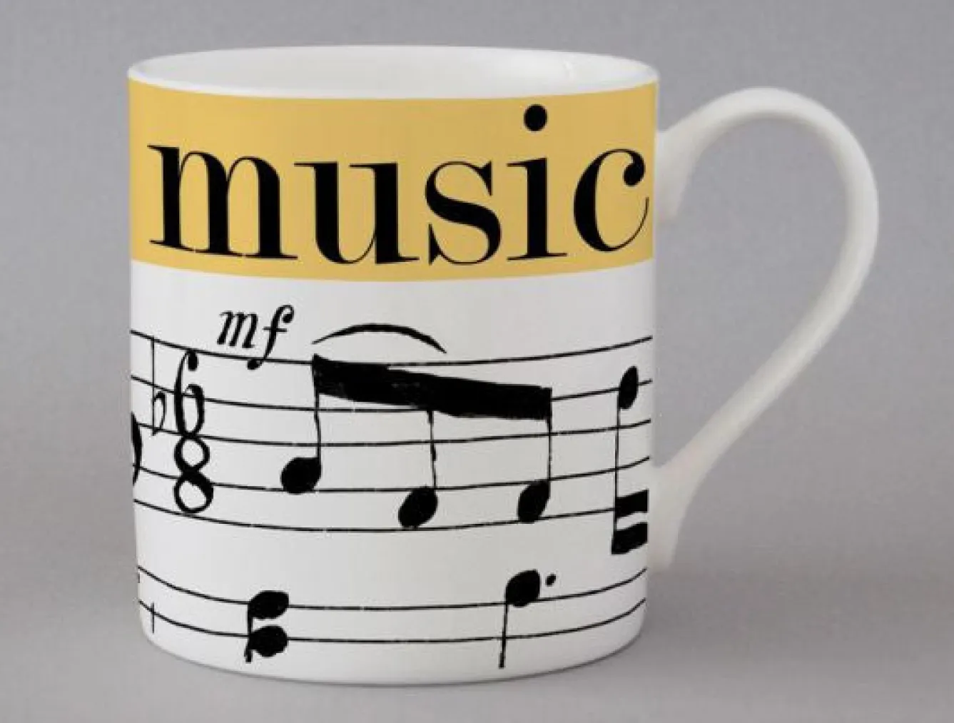 Repeat Repeat Graphic Music Mug- Whimsical