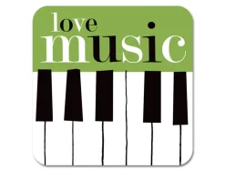 Repeat Repeat Graphic Piano Coaster- Melamine|Coasters