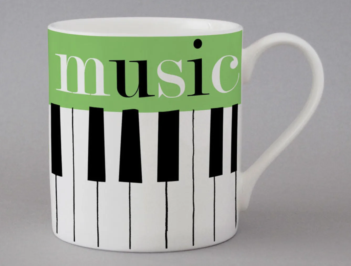 Repeat Repeat Graphic Piano Mug- Whimsical