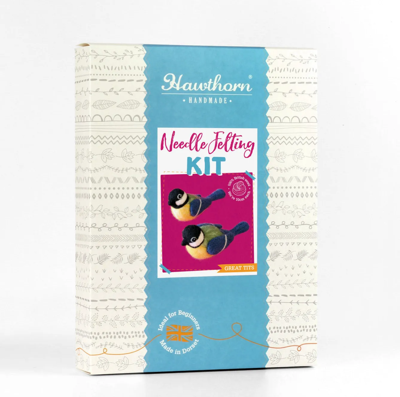 Hawthorn Handmade Great Tits Needle Felting Kit- Crafts