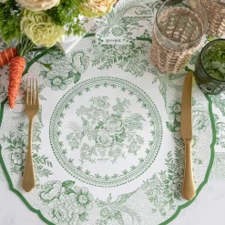 Burleigh Green Asiatic Pheasants 12 Paper Placemats- Placemats