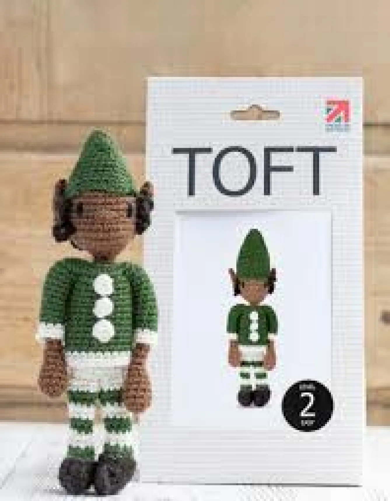 Toft Crafts Green Elf Doll Crochet Kit- Crafts