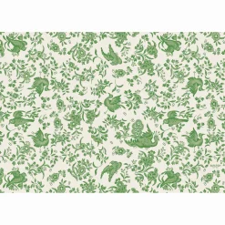 Burleigh Green Regal Peacock Pad of 24 Paper Placemats- Placemats
