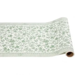 Burleigh Green Regal Peacock Paper Table Runner- Placemats