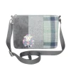 Earth Squared Bags Green Tweed Sheep Applique Messenger Bag- Bags