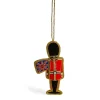 Tinker Tailor Guardsman with Crystal Flag Decoration by London- Christmas Decorations|Seasonal Decor