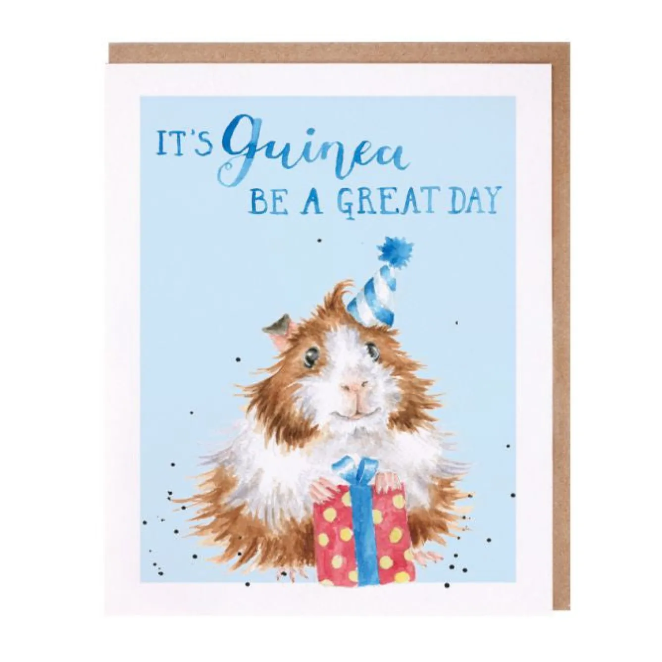 Wrendale Designs 'Guinea be a Great Day' Guinea Pig Birthday Greetings Card- Greeting Cards