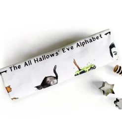Yeti Halloween Alphabet Tea Towel- Halloween|Tea